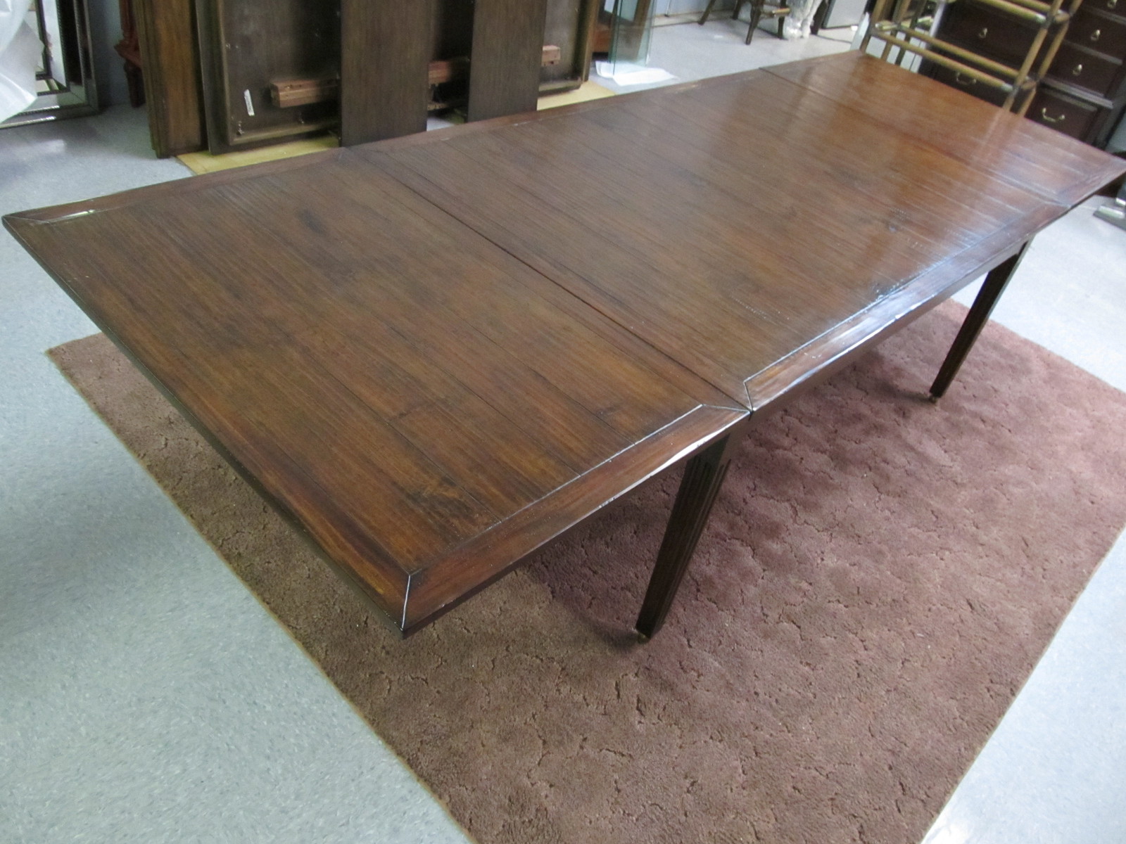 Henredon Acquisitions Veneto Walnut Rustic Banquet Dining ...