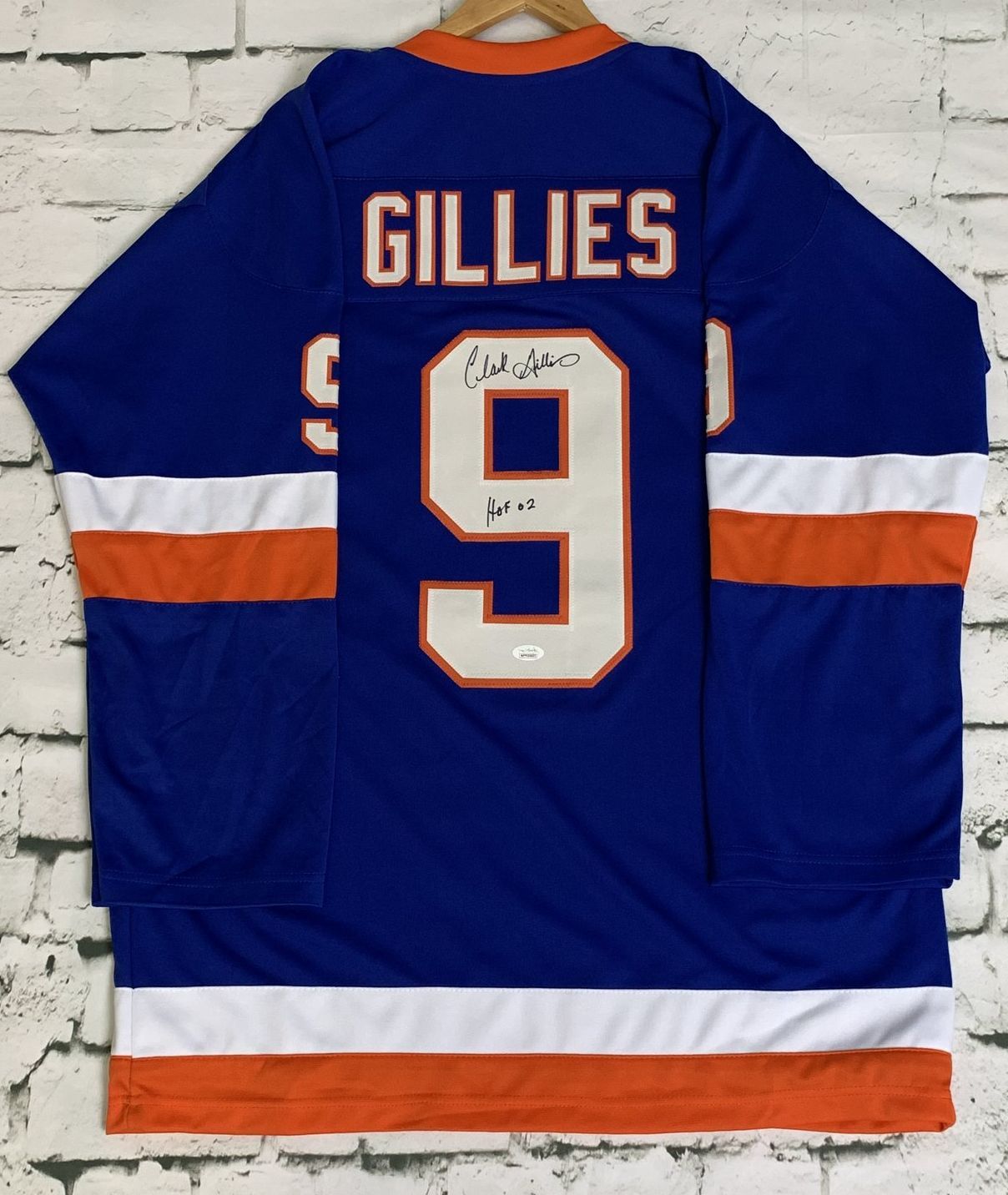 Clark Gillies Signed Autographed New York Islanders Hockey Jersey JSA