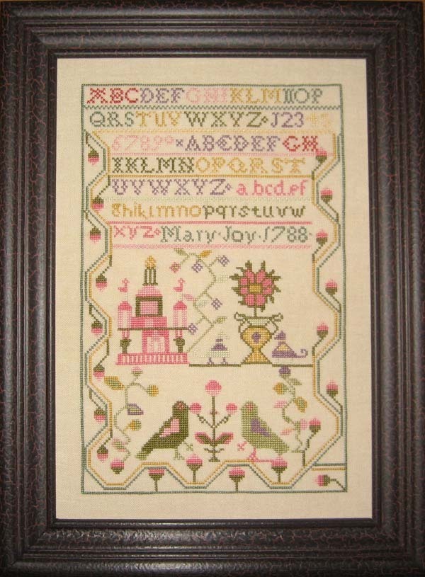 Mary Joy 1788 Antique Sampler Reproduction cross stitch chart Samplers ...