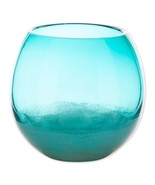 Accent Plus Fish Bowl Style Vase - Aqua Gradient 7.25 inches - $55.39