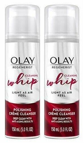 (Pack of 2) Olay Regenerist Cleansing Whip Polishing Creme Cleanser 5 Fl. Oz.