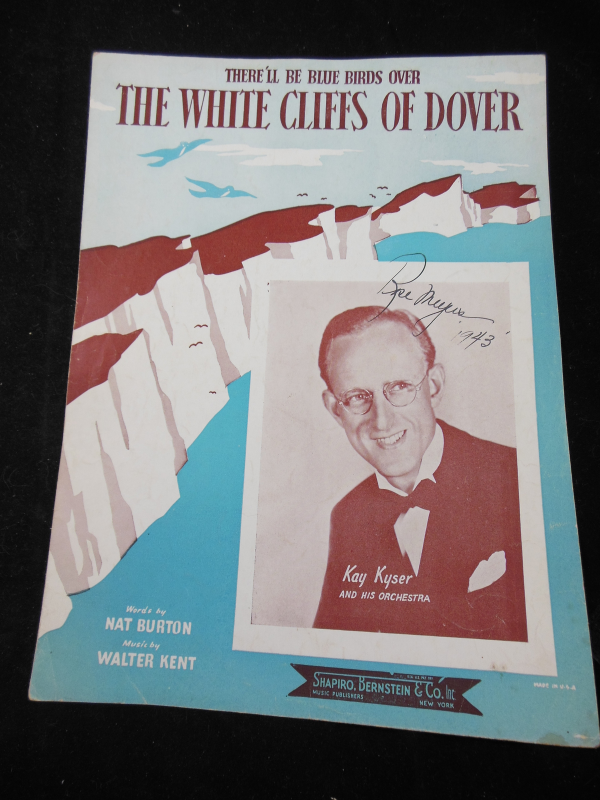 Vintage The White Cliffs of Dover Kay Kyser Sheet Music 1941 Sheet