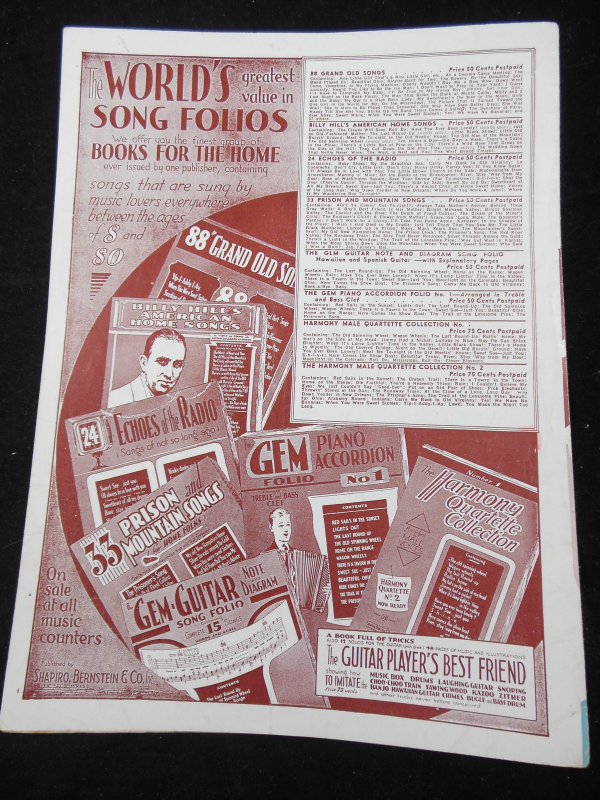 Vintage The White Cliffs of Dover Kay Kyser Sheet Music 1941 Sheet