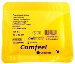 Comfeel Plus ulcer dressing Plus ulcer dressing 10cm x 10cm x 10 (3110) - $51.30