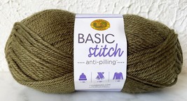 Lion Brand Basic Stitch Anti-Pilling Acrylic Yarn - 1 Skein Olive #132 - $6.60