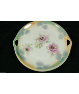 Vintage Decorative porcelain hand painted Pink &amp; White Flowers w Handles... - £65.97 GBP