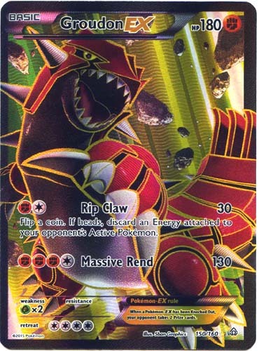 Groudon EX 150/160 Holo Full Art Rare Primal and 50 similar items