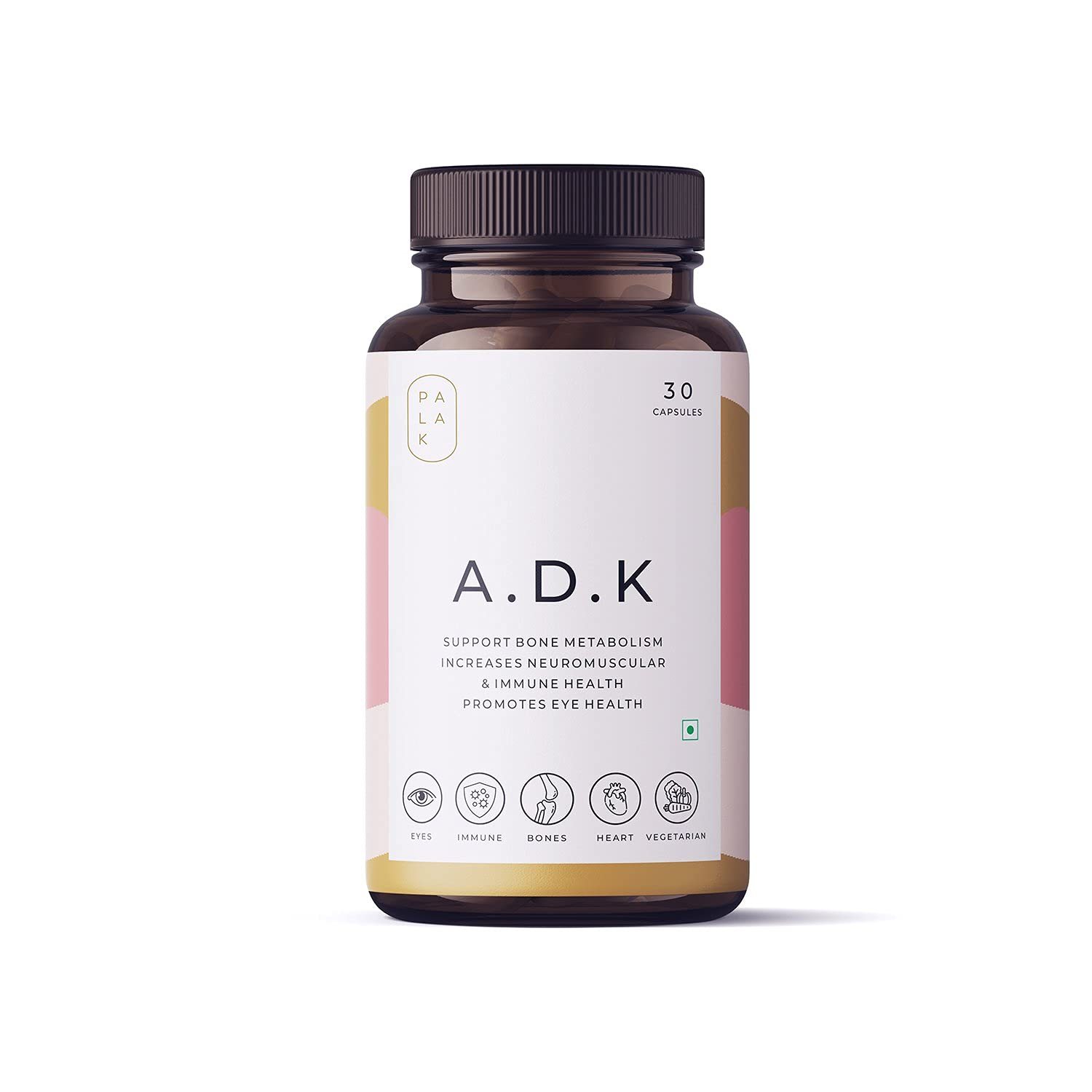 Harvi Palak Notes A.D.K Vitamin A, D3 & K2 | IMMUNITY Booster 30 Capsules