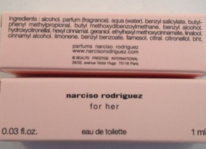 Narciso Rodriguez Perfume EDT Sample Handbag Purse Tote bag Travel size