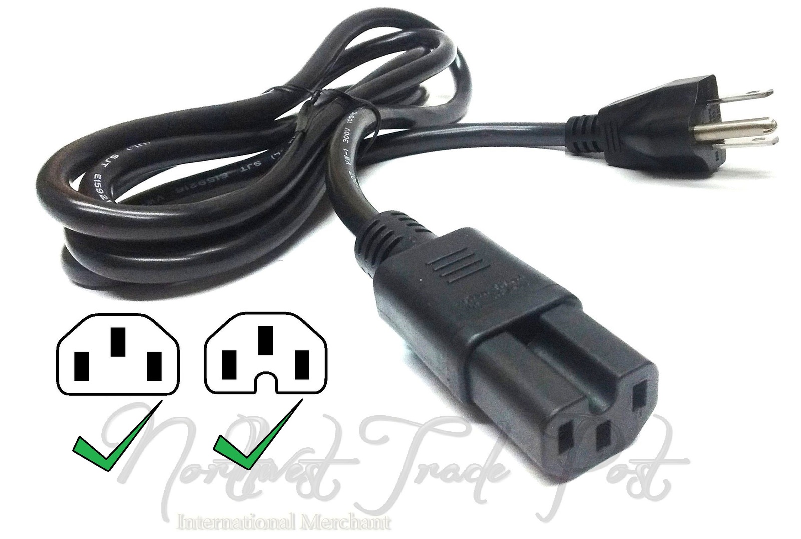 Bradley Electric Digital Smoker LONG Replacement Power Cord 3Pin Power Supply Barbecues
