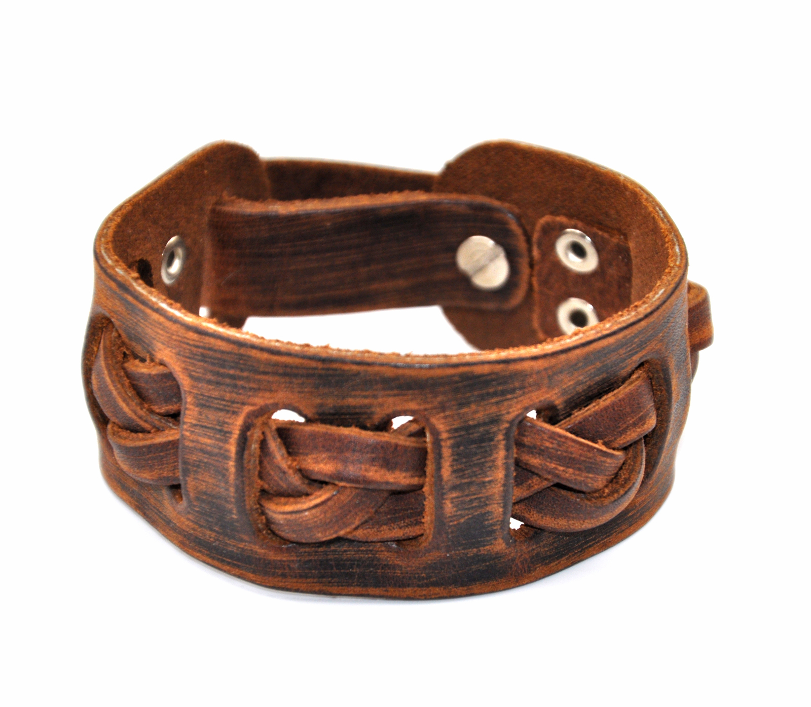 genuine leather bracelet snaps bracelet women men girl boy bracelet ...