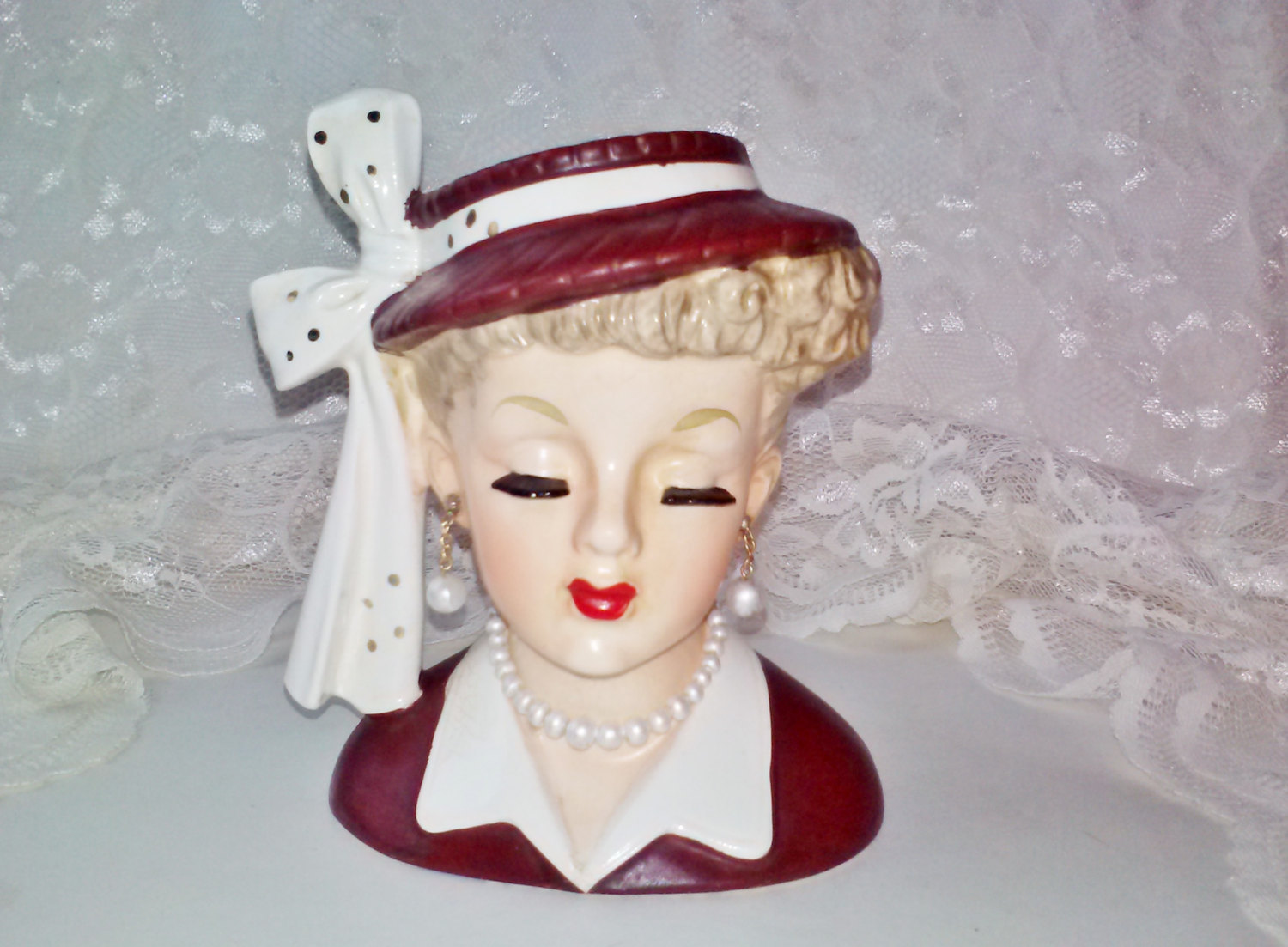 Vintage Napco Lady Head Vase Lucille Ball And 31 Similar Items