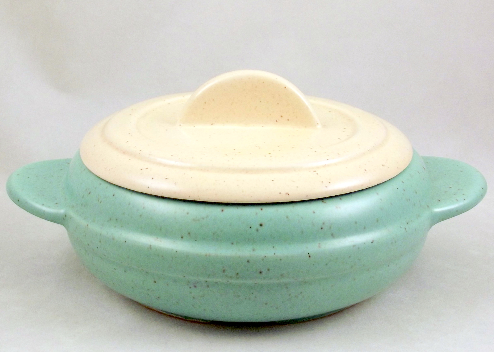 California pottery mid century modern casserole one pint with lid ...