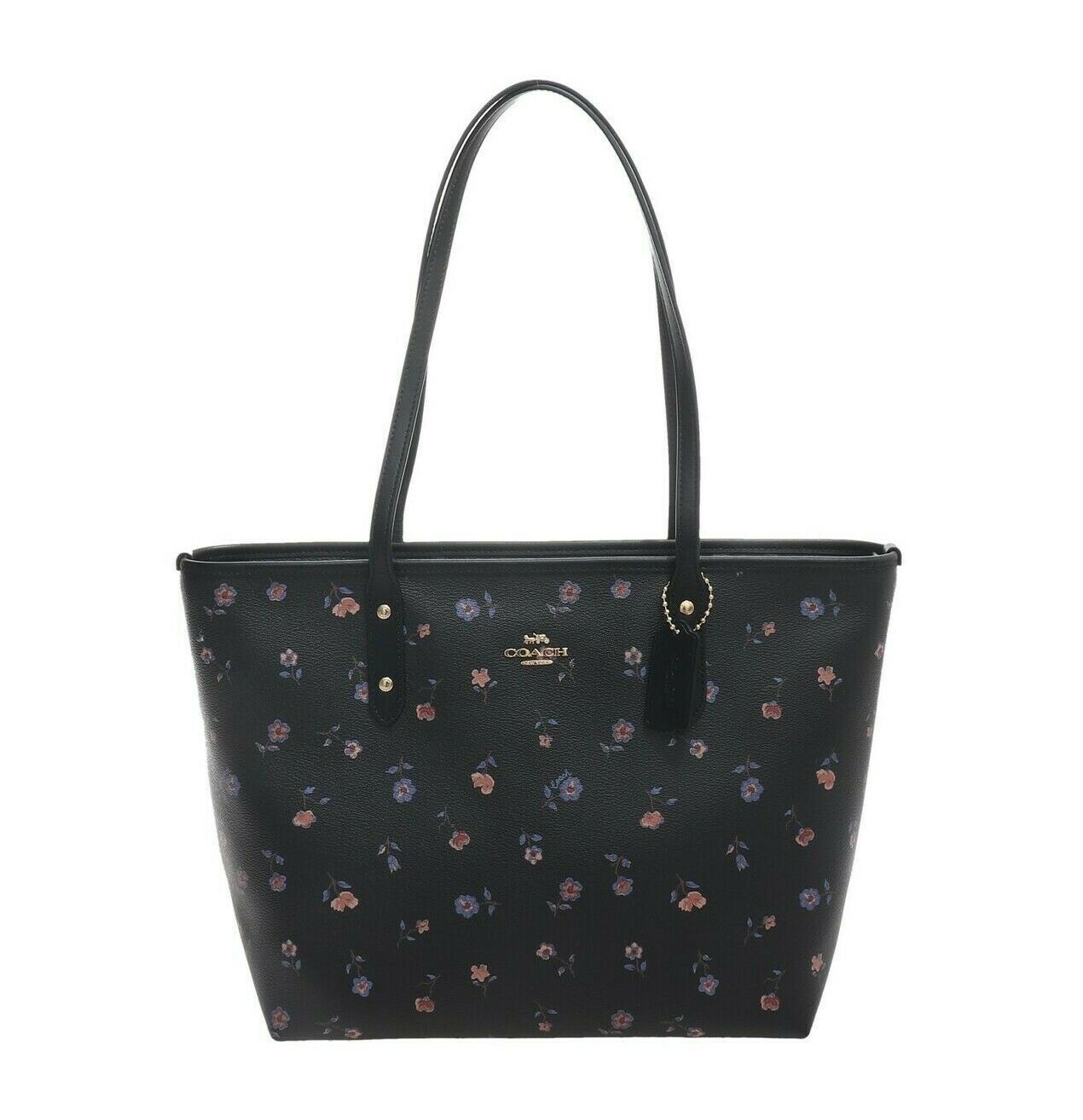 coach floral print tote bag