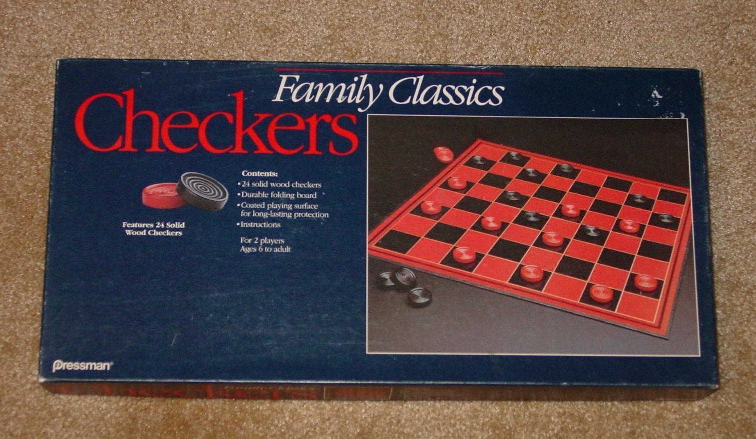 pressman checkers game