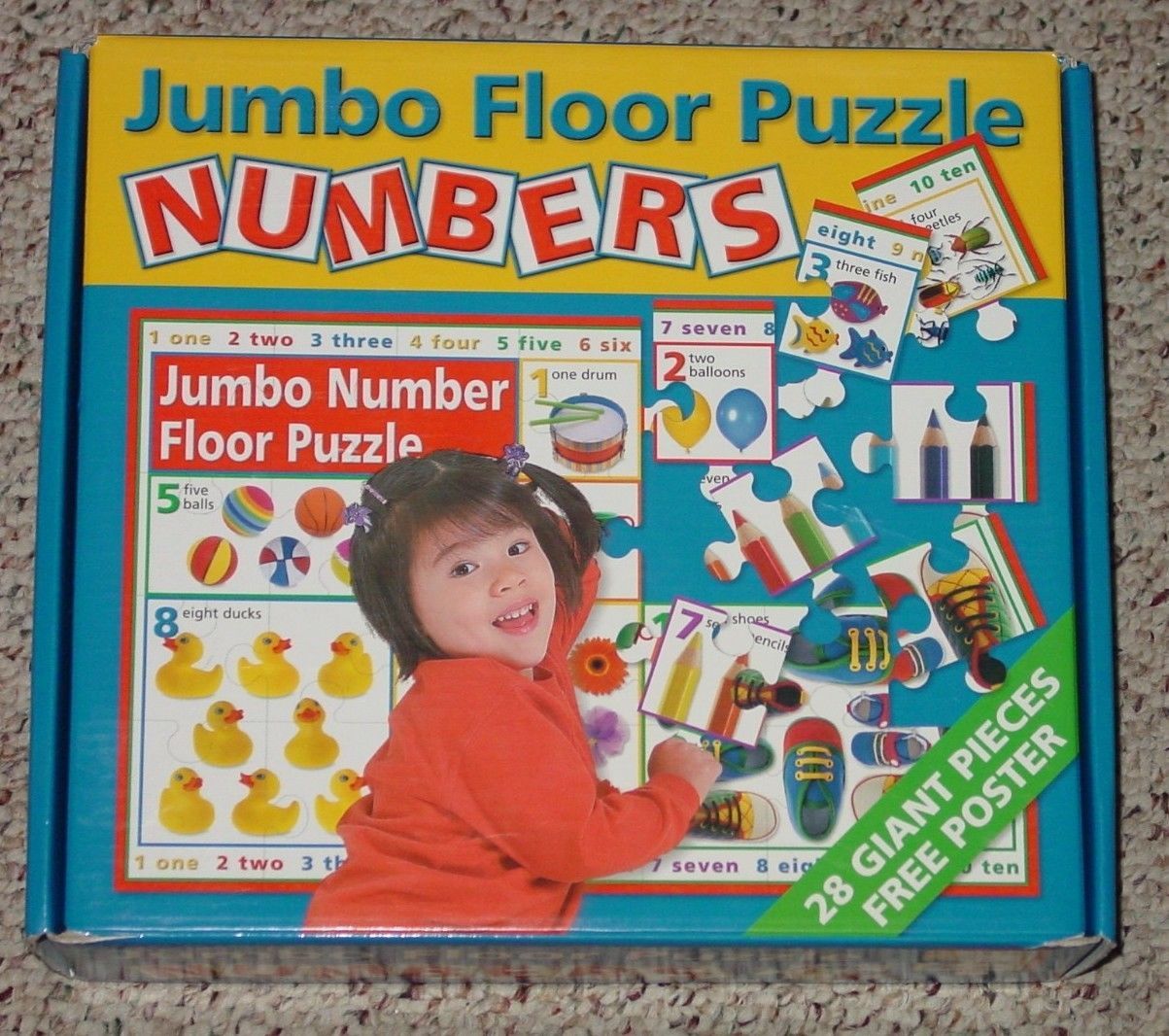 Puzzle Numbers Jumbo Floor Puzzle 28 Piece and 50 similar items