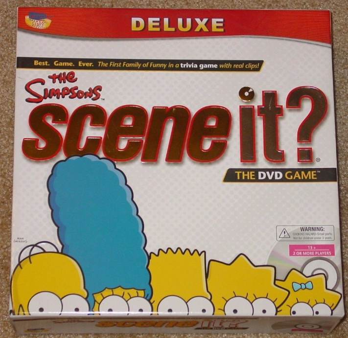 SCENE IT DVD GAME SIMPSONS DELUXE EDITION 2009 SCREENLIFE COMPLETE EXCELLENT  - $15.00