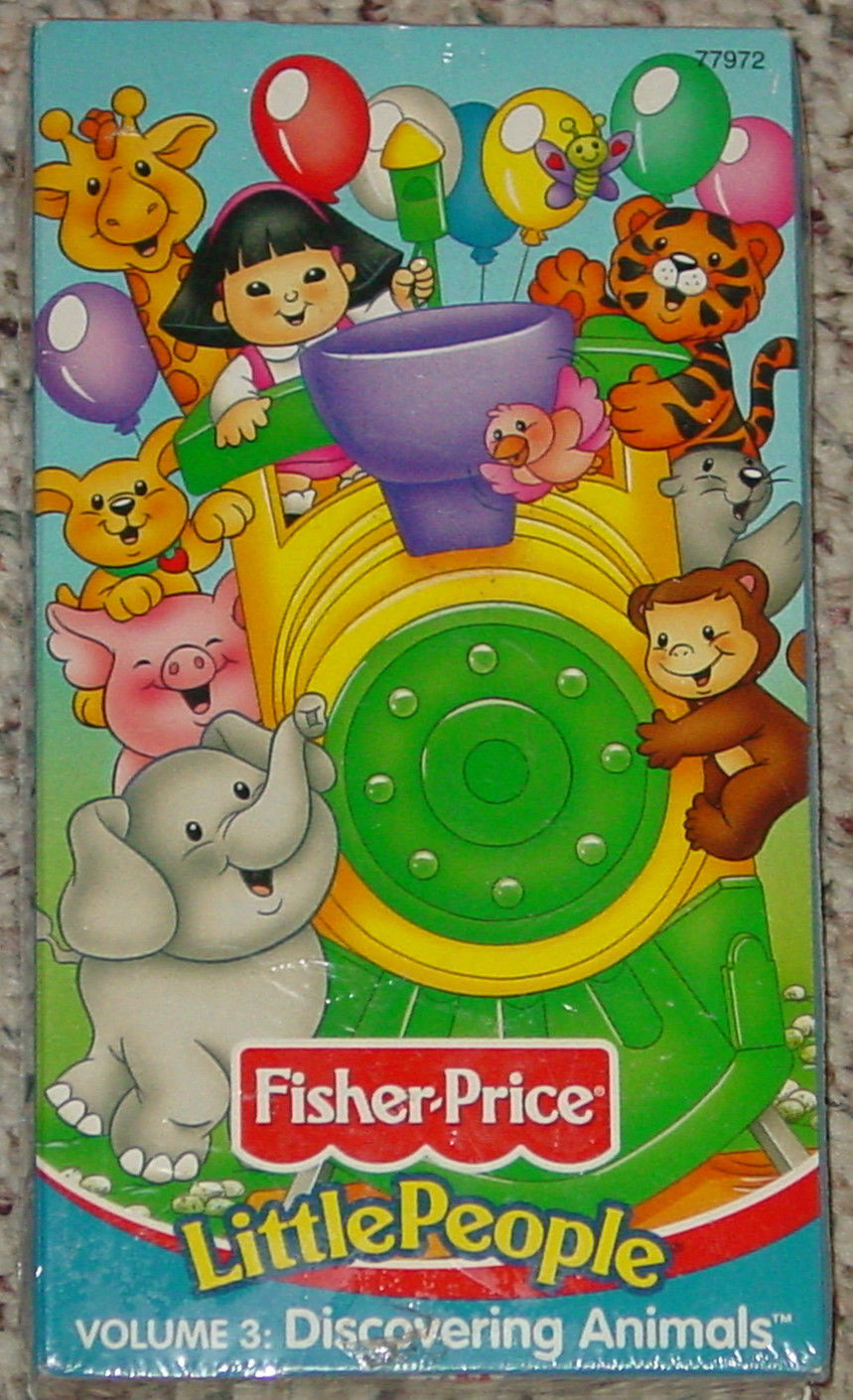 VHS FISHER PRICE LITTLE PEOPLE VIDEO TAPE VOL 3 DISCOVERING ANIMALS NEW ...