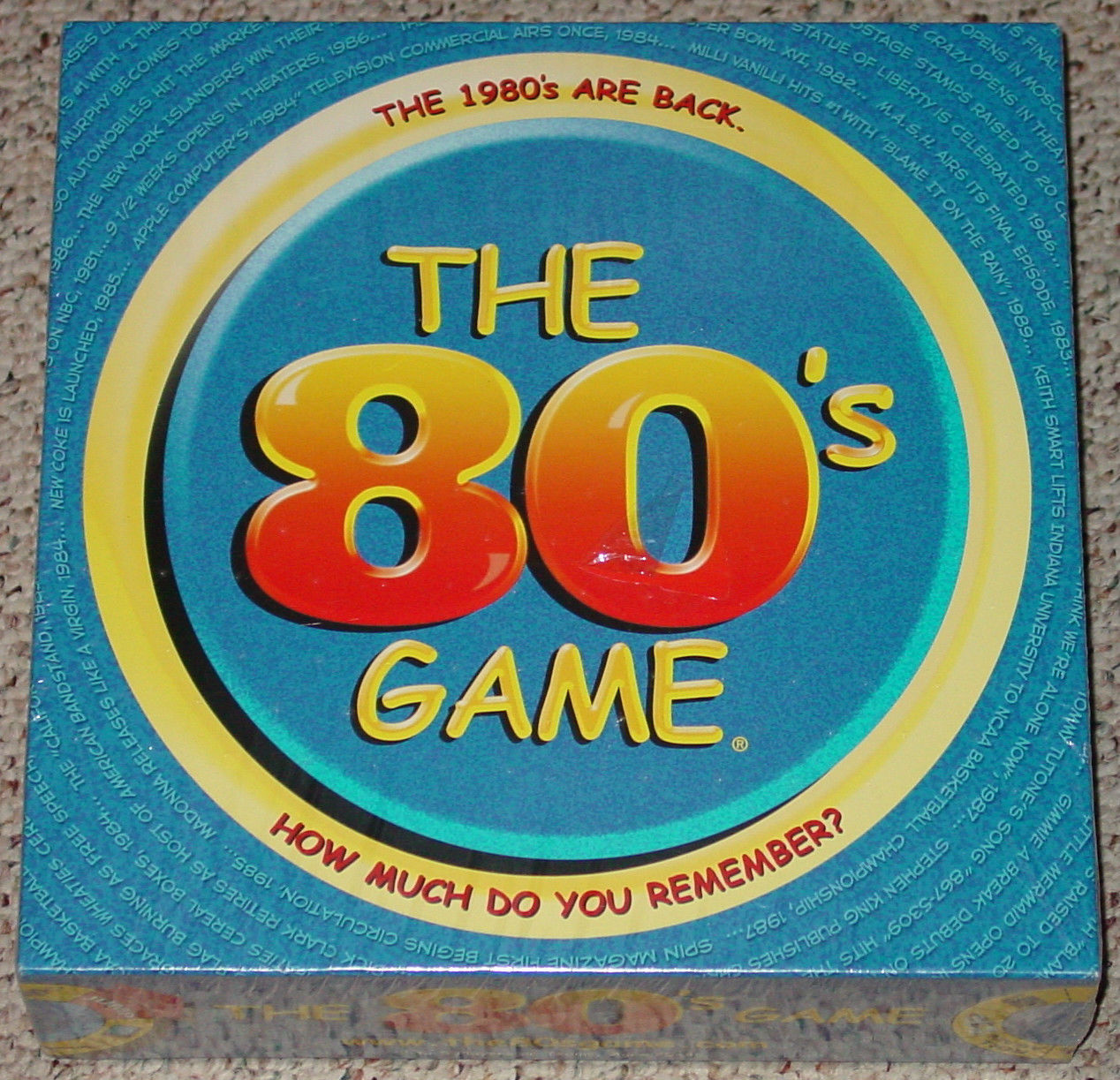 80'S BOARD GAME HOW MUCH DO YOU REMEMBER? 2001 NEW FACTORY SEALED BOX - $25.00
