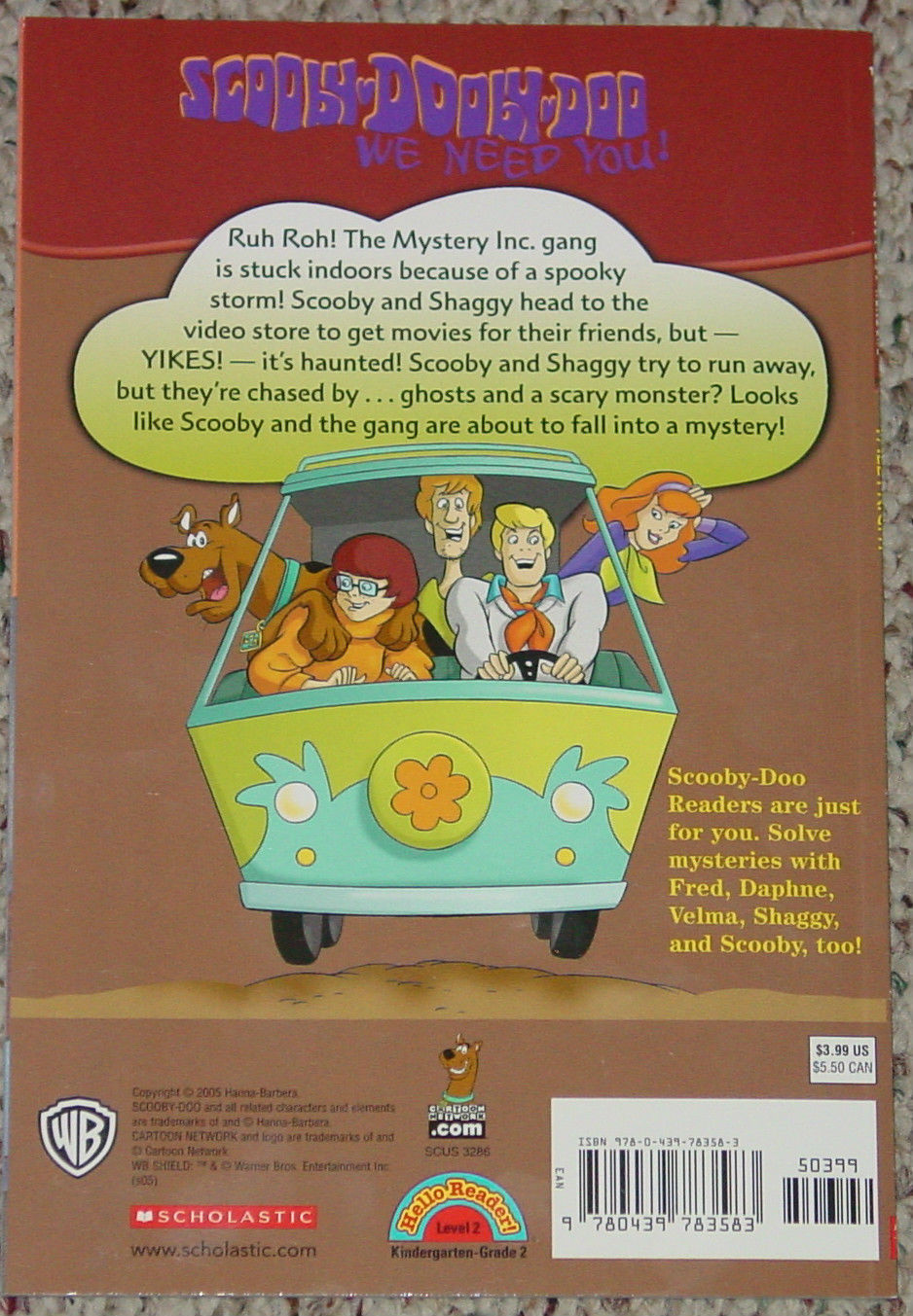 BOOK SCOOBY DOO FALL FRIGHT CARTOON NETWORK GAIL HERMAN LEVEL 2 ...