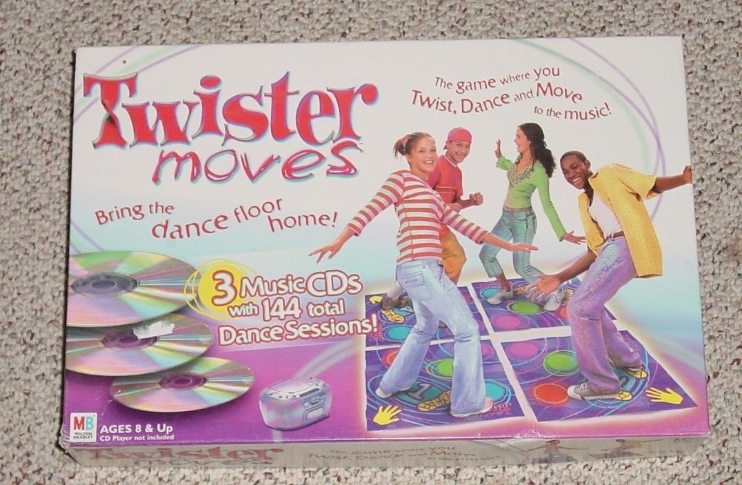 TWISTER MOVES GAME AARON & NICK CARTER CD milton bradley 100% complete ...