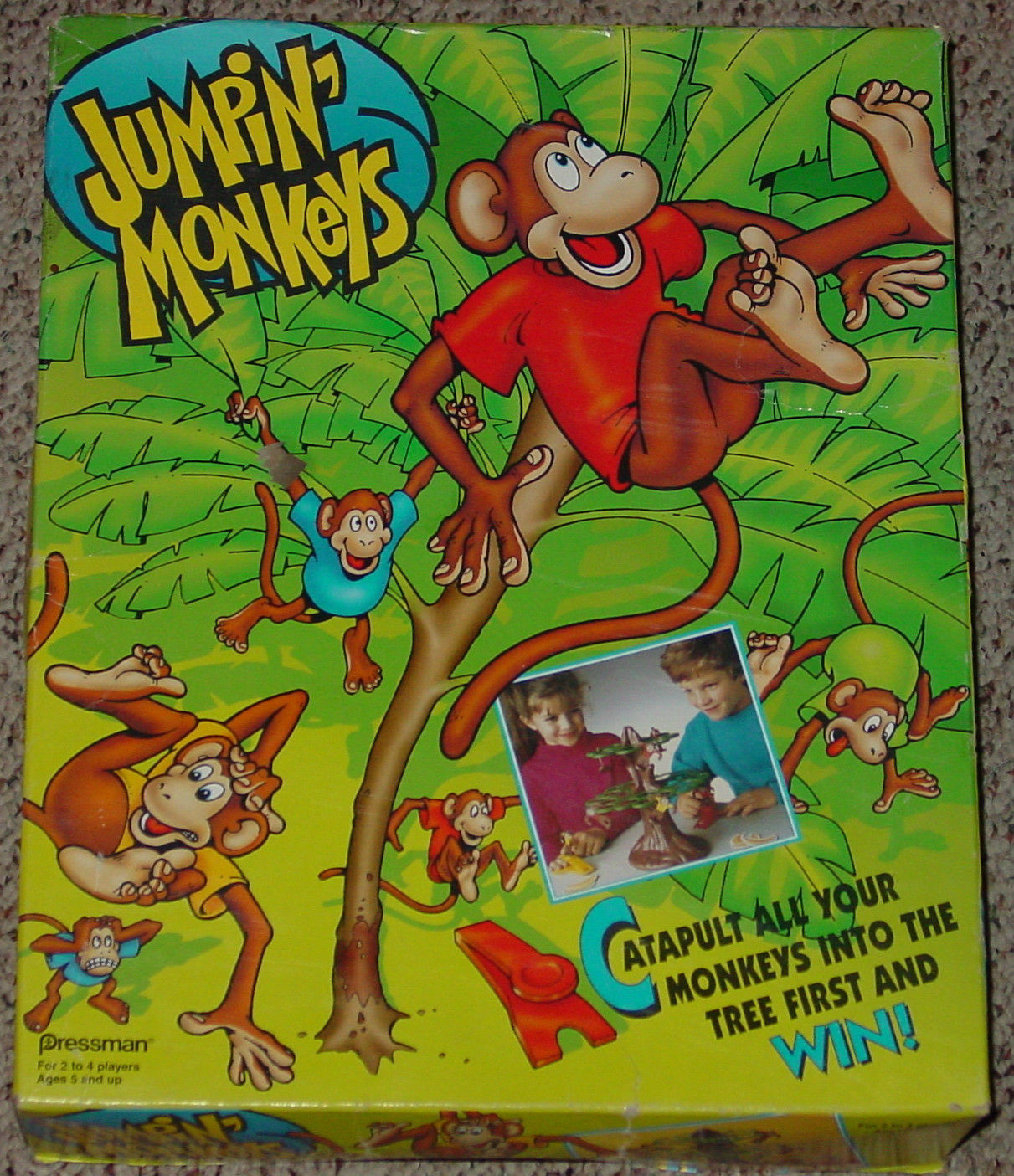 Jumpin Monkeys Catapult Game 1991 Pressman and similar items