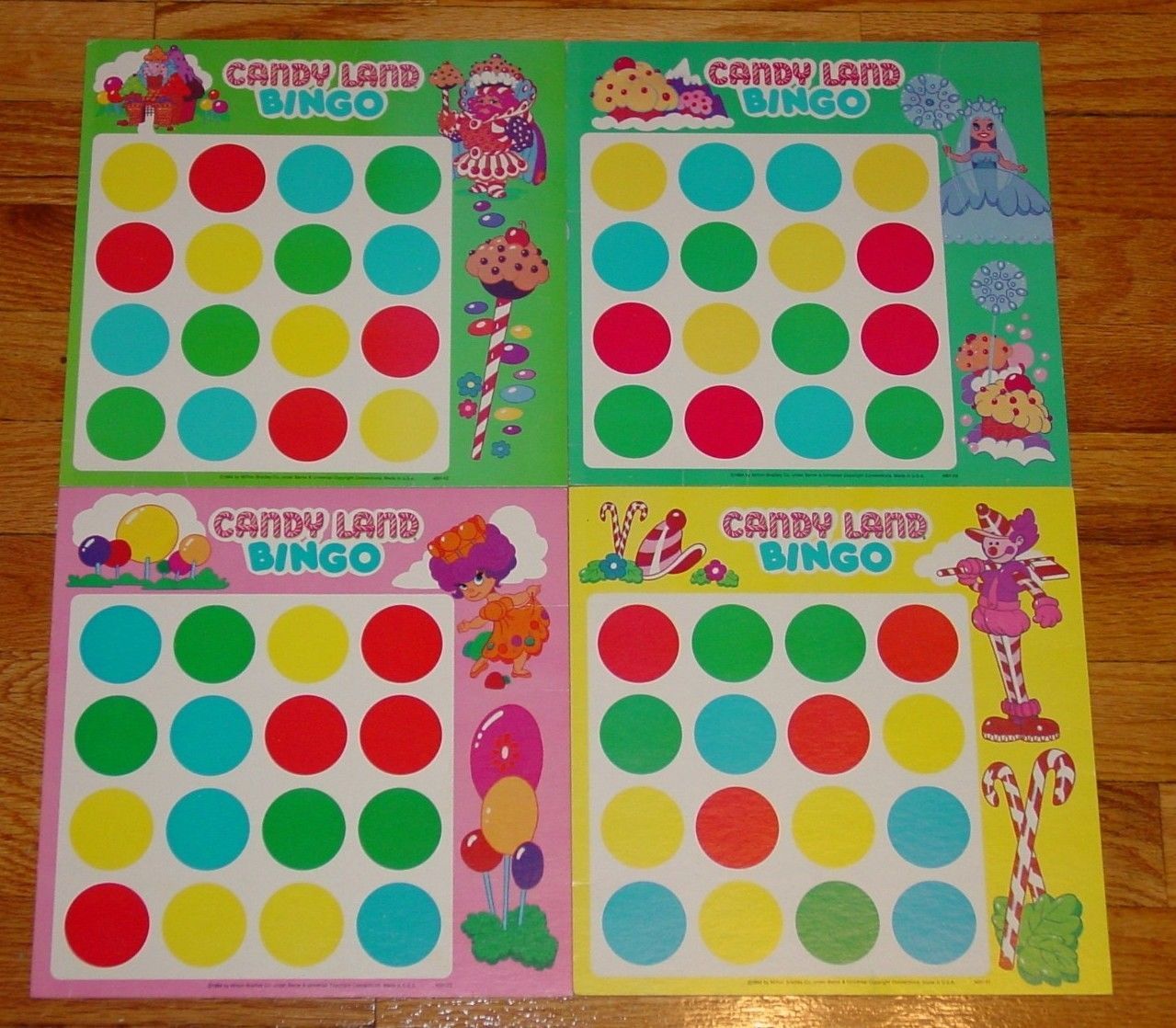 CANDYLAND CANDY LAND BINGO COLOR RECOGNITION GAME 1984 MILTON BRADLEY