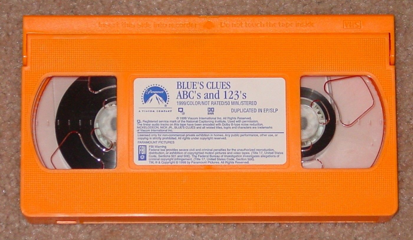 Vhs Blues Clues Abcs & 123 S Video Tape 1998 and 50 similar items