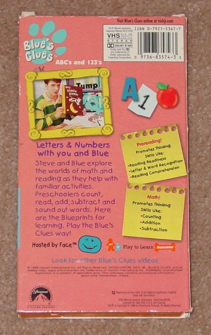 Nick Jr Vhs Tapes - photos and vectors