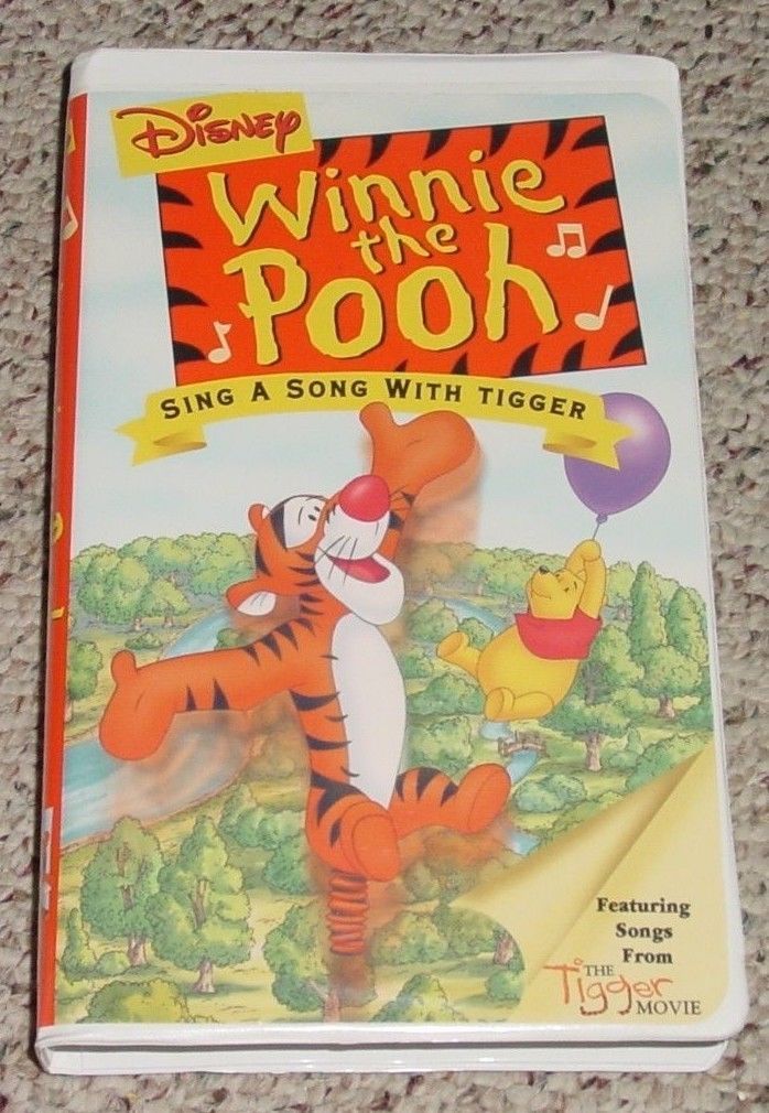 VHS DISNEY WINNIE THE POOH SING A SONG WITH TIGGER VIDEO SONGS FROM ...