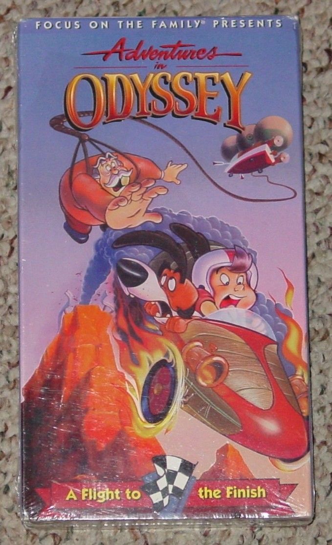 VHS ADVENTURES IN ODYSSEY FLIGHT TO THE FINISH NEW VIDEO TAPE 1997 WORD