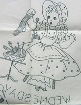 Bonnet / Sunbonnet Girls week days TOWEL embroidery pattern LW897  - $5.00