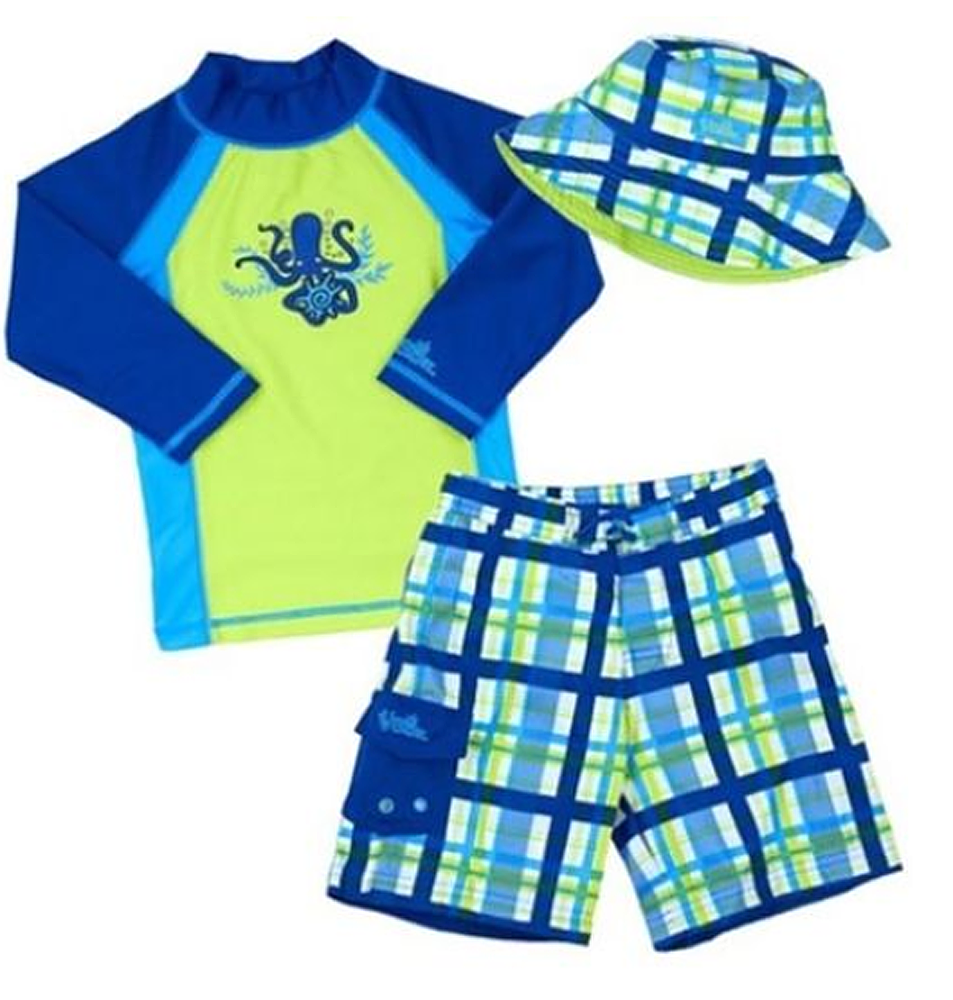 UV Skinz Kids 3-piece Swim Set, UPF 50+ Sun Protection - Swimwear