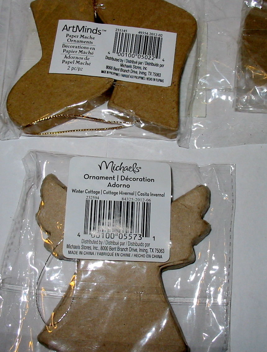 Christmas Michaels Paper Mache Ornaments By and similar items