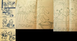 Puppy Love Romance Tea Towels embroidery pattern LW549   - $5.00