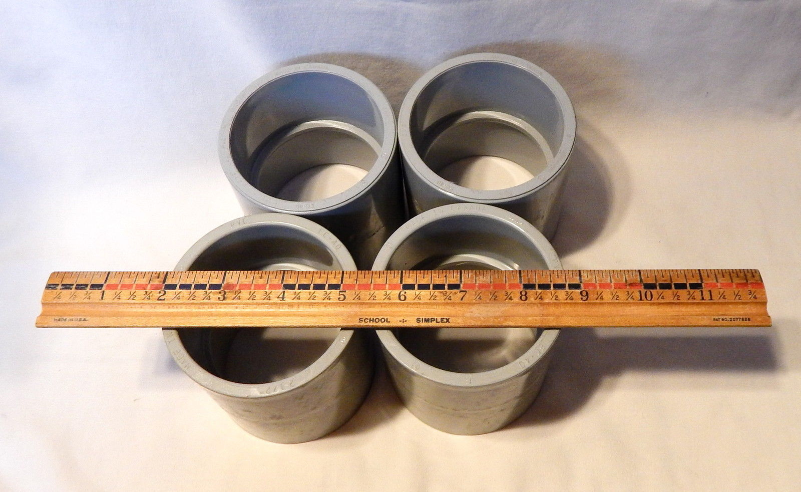 Scepter 2 1/2" Coupling Slip Joint PVC Fittings Electrical Gray Conduit