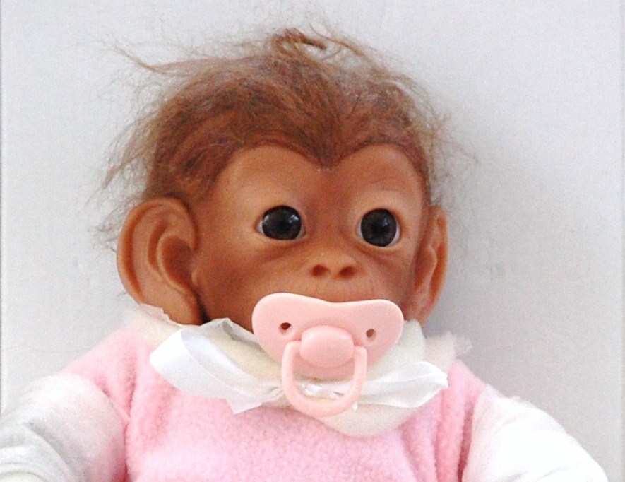 Collectible Ashton Drake Galleries Poseable Lifelike Baby Monkey Doll