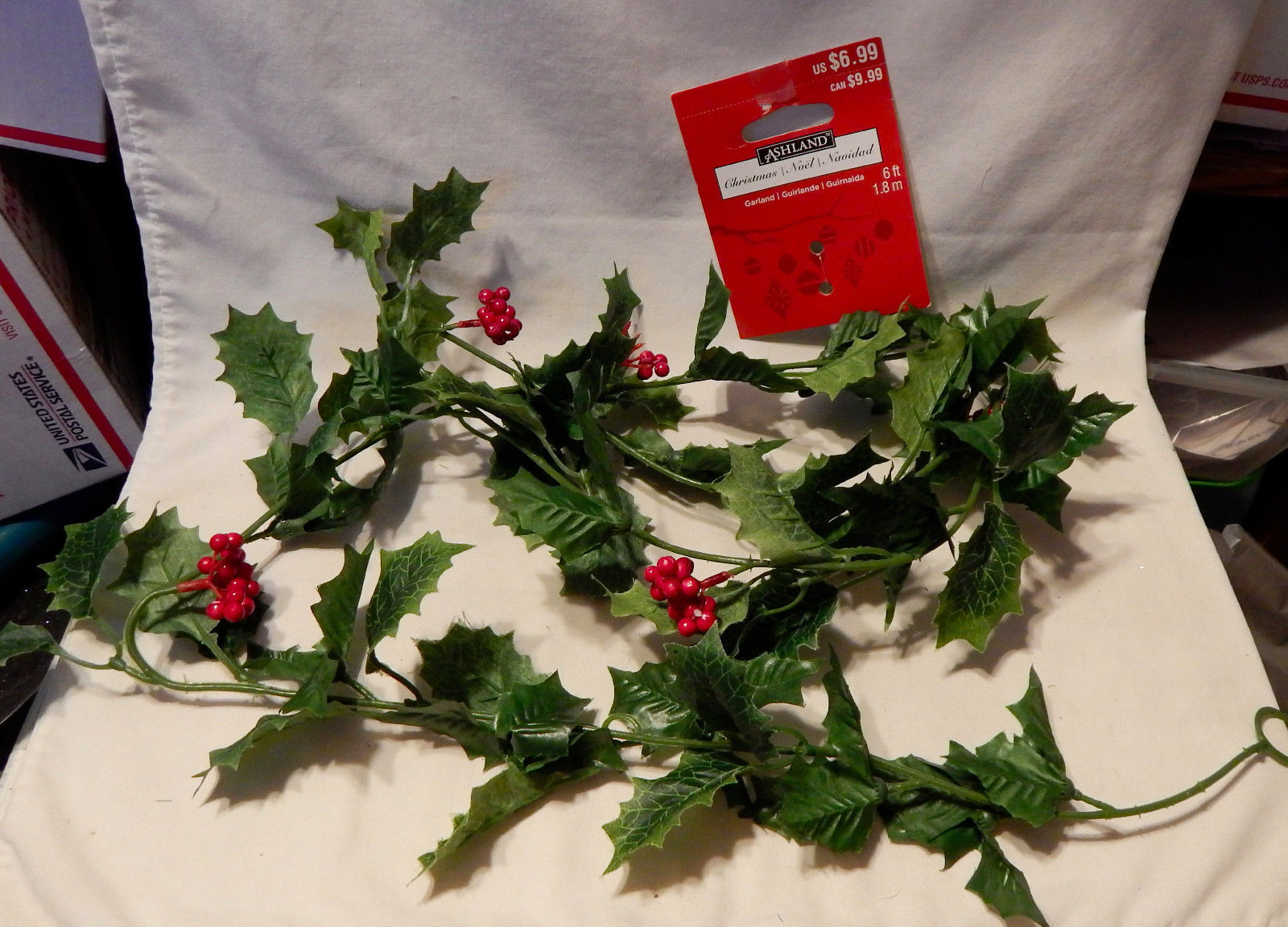 Ashland Garland 6ft Green Leaves Red Berries Fall Decor Picks All ...