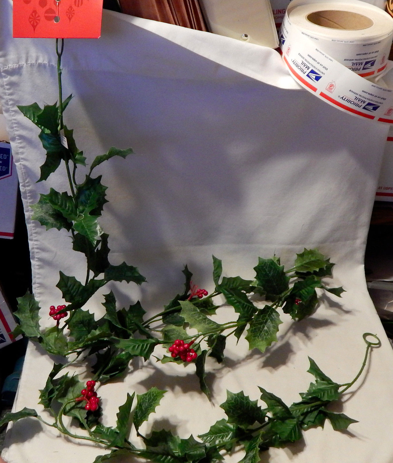 Ashland Garland 6ft Green Leaves Red Berries Fall Decor Picks All ...