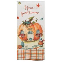 Kay Dee designs kitchen towel dual purpose terry Gnome sweet home pumpkin H6200 - $9.99