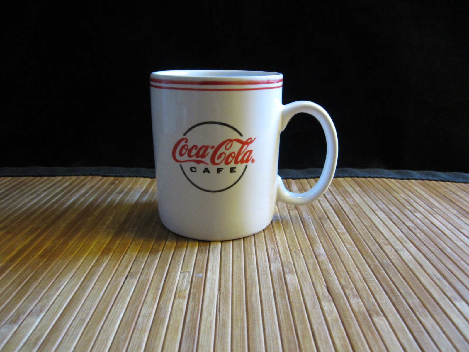 2003 Coca~Cola Cafe Coffee Mug Tea Cup Gibson Red White Cocoa 12 oz - Mugs & Cups
