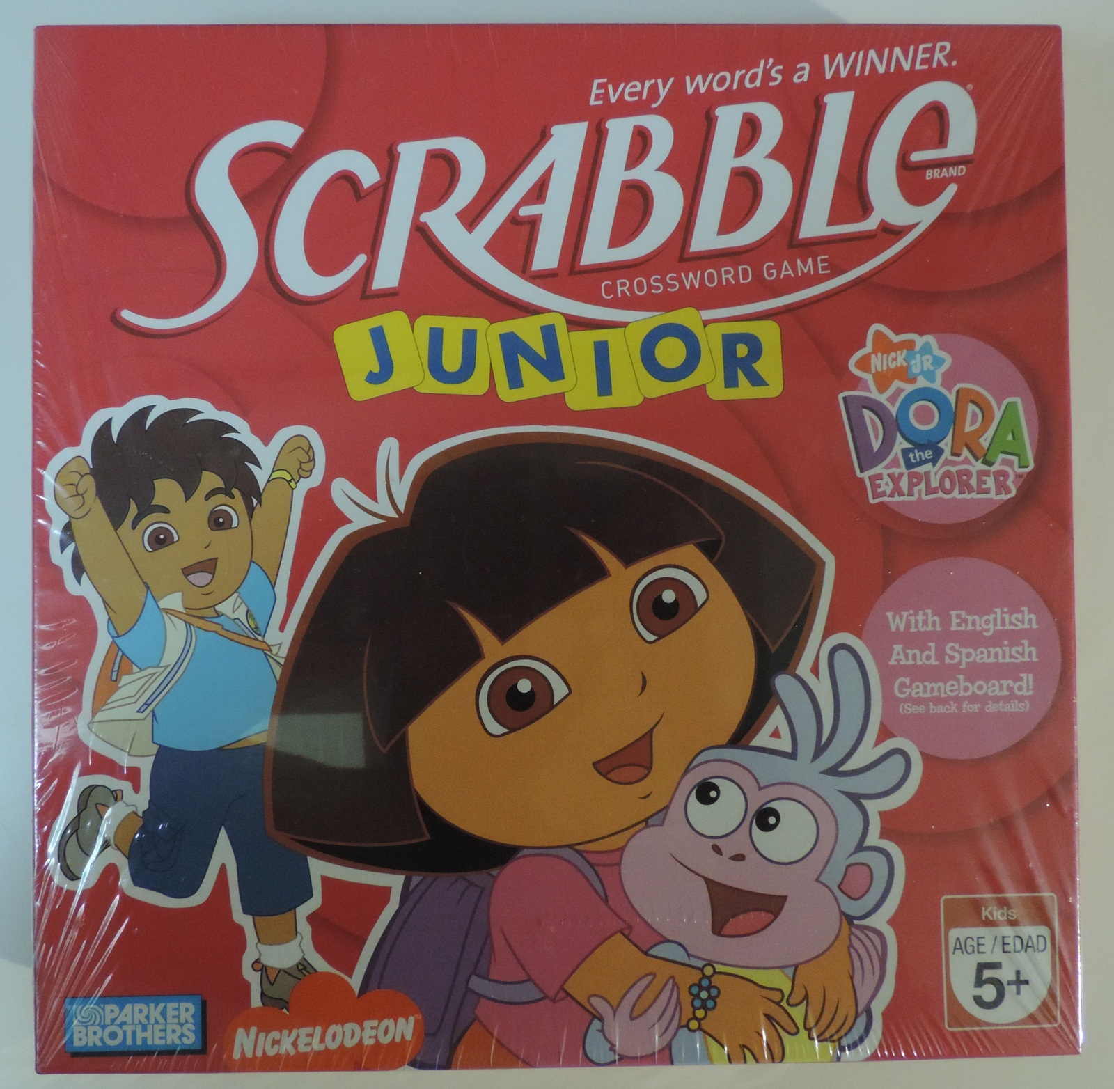 Parker Brothers Nickelodeon Jr Dora the Explorer Scrabble Junior