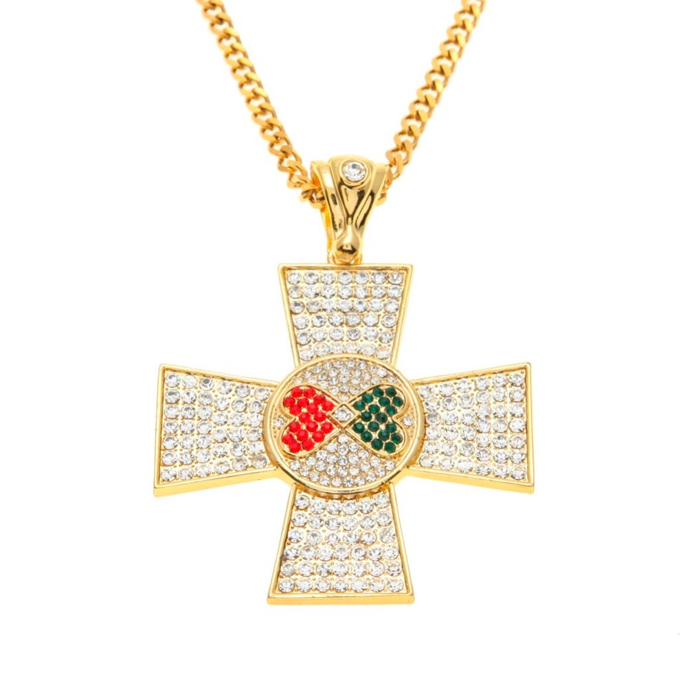 elvis maltese cross necklace