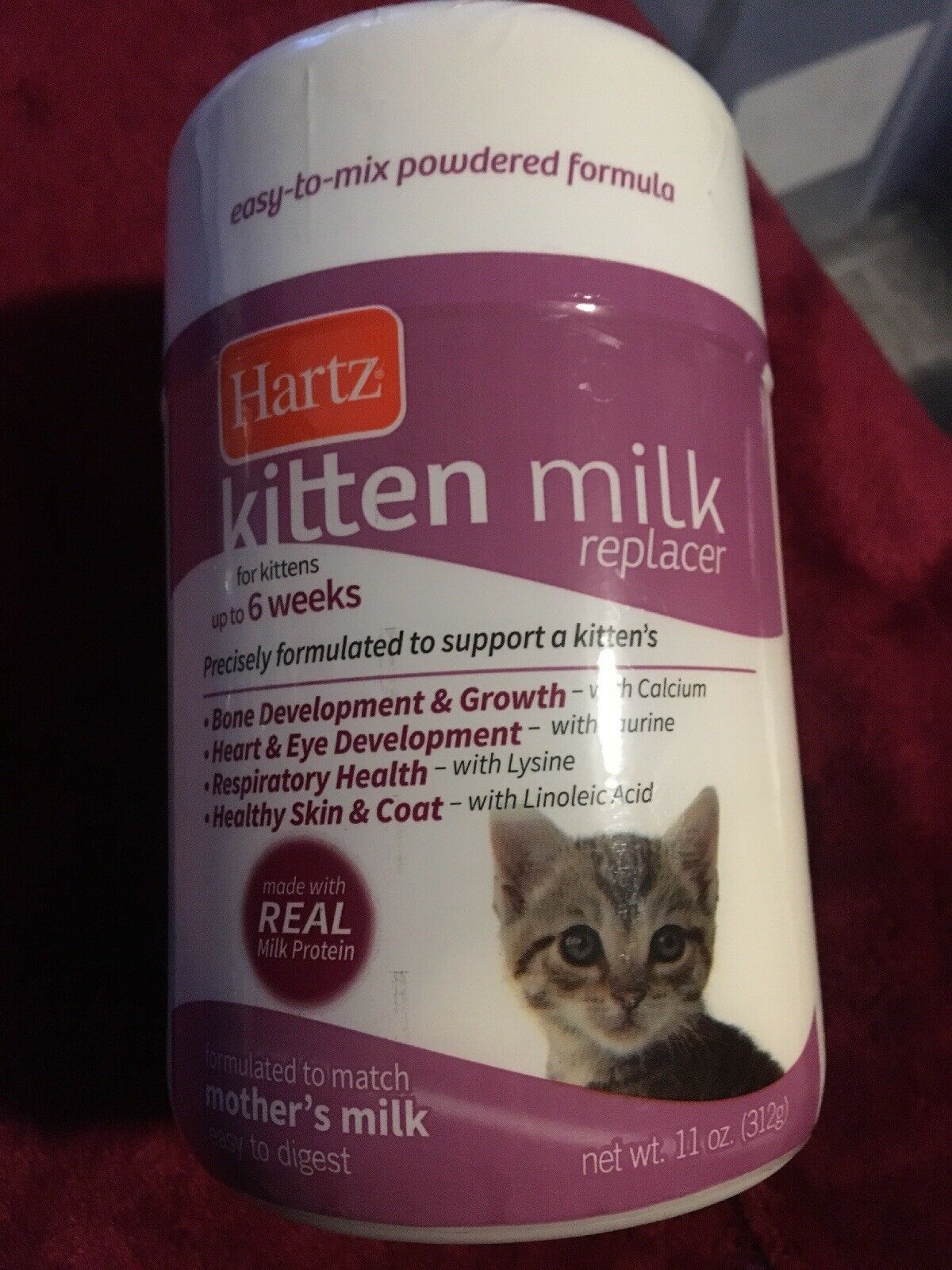 HARTZ Powdered Milk Replacer Formula for Kittens New. 11 OzBrand New