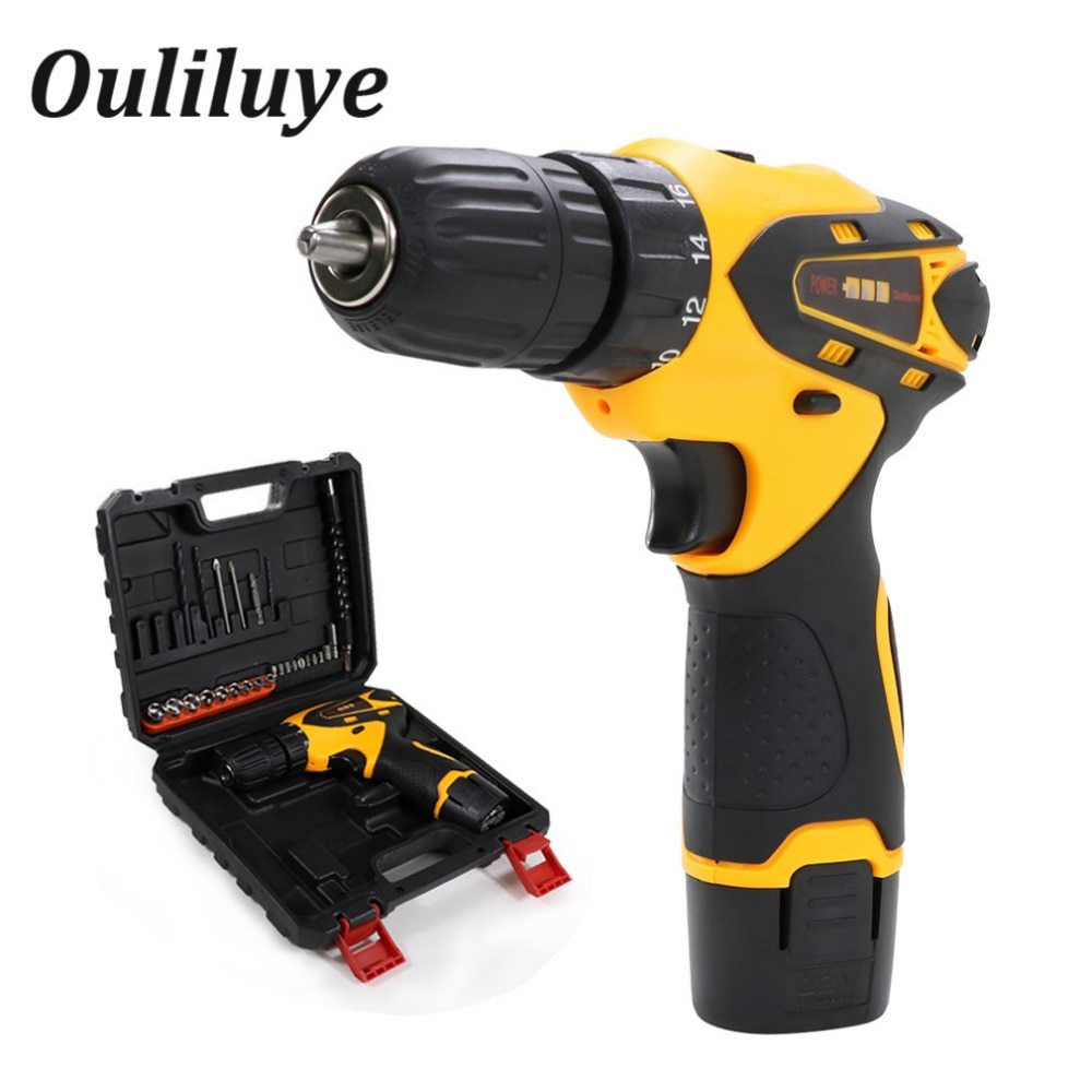 Mini Cordless Electric Drill 12V Wireless Screwdriver Torque Drill