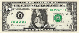 Upside Down George Washington on a REAL Dollar Bill Cash Money Collectib... - $5.55