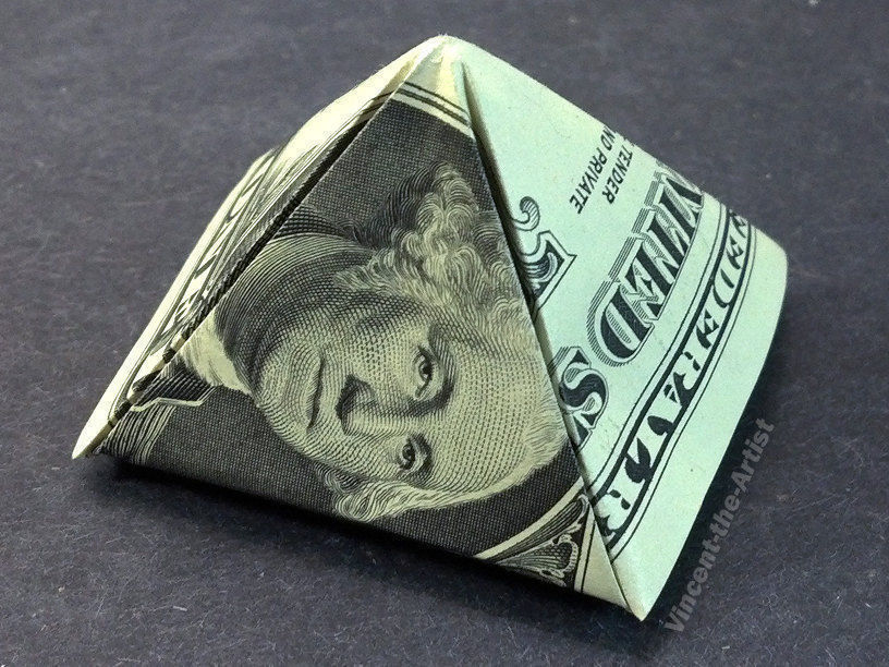 Easy Origami Money With One Bill Dollar Bill Origami Heart Paper Craft