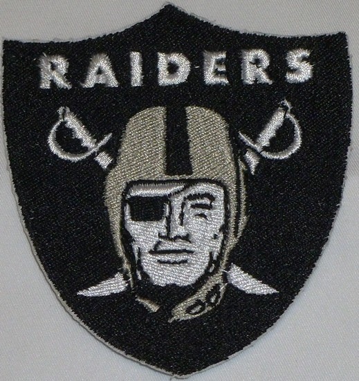 Oakland Raiders Iron On Patch - Football-NFL