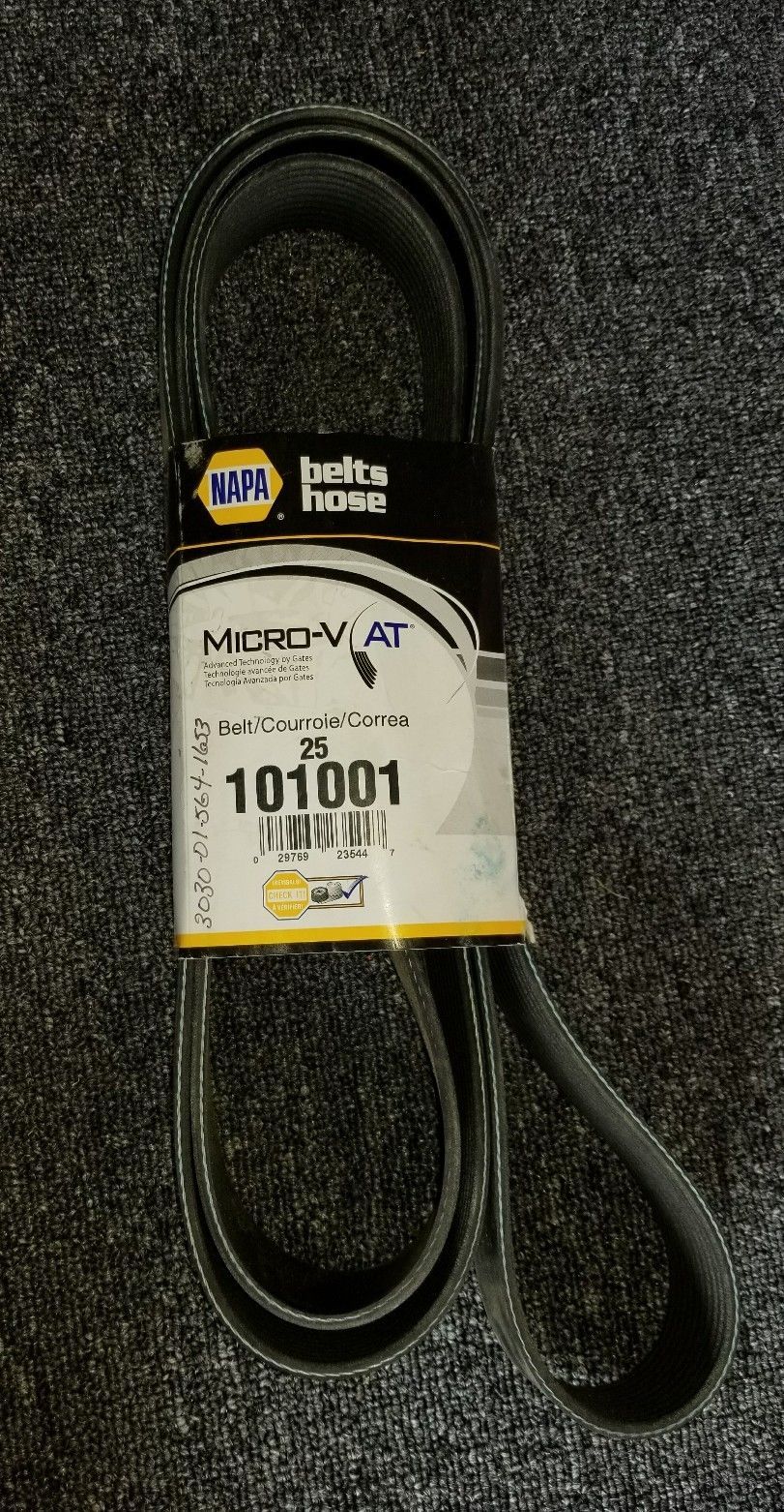Napa MicroV SERPENTINE BELT 25 101001 10PK2545 1847744C1 210748 Cyl