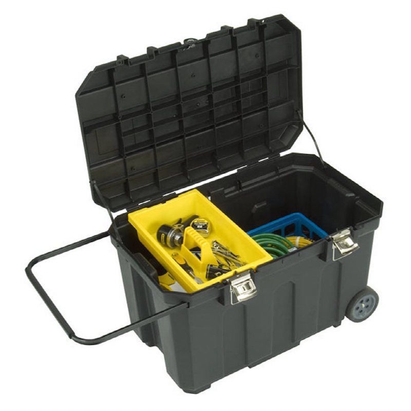 Horse Tack Trunk With Wheels Portable Riding Gear Rolling Stable Box 50